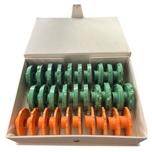 Vintage Sears Kenmore Sewing Machine Pattern Cams Discs Set of 30 with Case